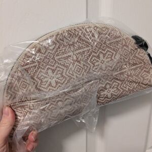 Pink and Cream Patterned Clutch